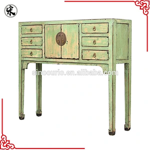 antique reproduction console table-lacquer Chinese solid wood furniture