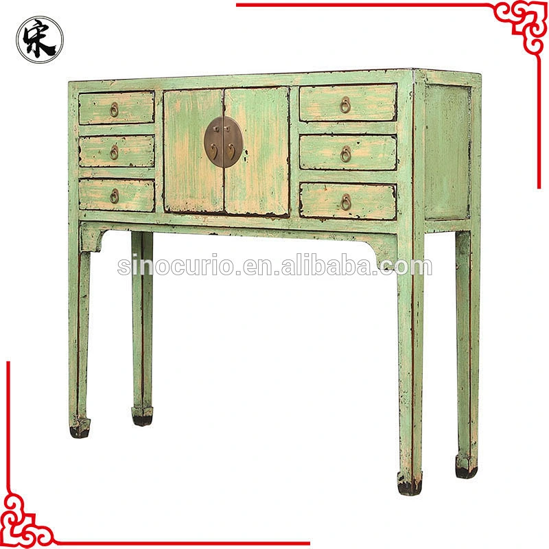 antique reproduction console table-lacquer Chinese solid wood furniture