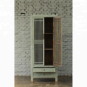 Wooden reclaimed antique vintage Chinese cheap display furniture cabinet