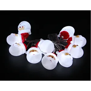 A string of LED Santa lights