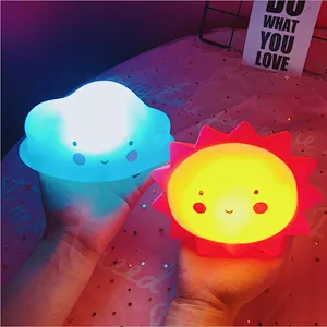 Lovely Colorful Vinyl Cloud Star Ice Cream Animal LED Night Light