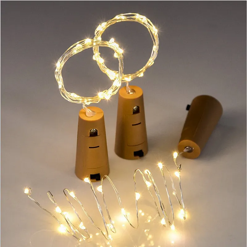 Solar Bottle Cork-Saped String Starry Light 10 LEDs Night Light Fairy Christmas Shining Decoration Party Lights