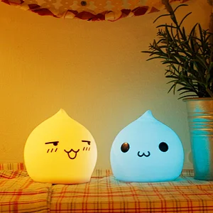 7 Color Night Light LED Patted Silicone Lovely Animal Small Night Light