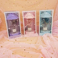Portable artificial flower night light