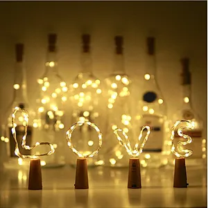 Solar Bottle Cork-Saped String Starry Light 10 LEDs Night Light Fairy Christmas Shining Decoration Party Lights