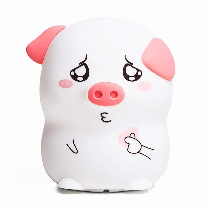 7 Color Night Light LED Patted Silicone Lovely Animal Small Night Light