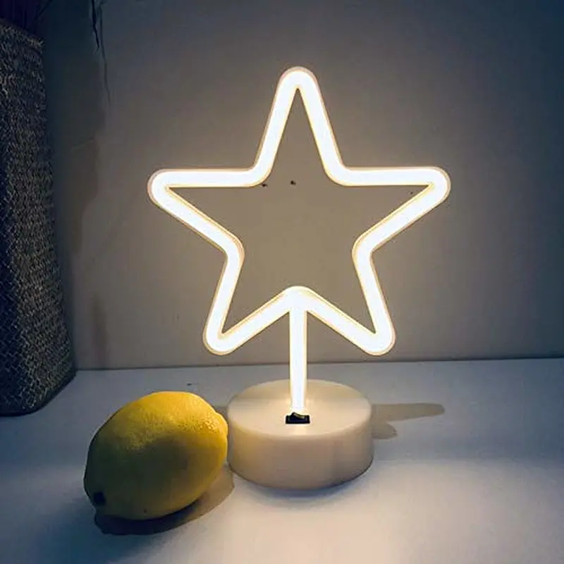 Creative LED Neon Light Star Decorative LED Light for Party Home Holiday
