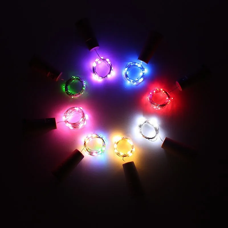 Solar Bottle Cork-Saped String Starry Light 10 LEDs Night Light Fairy Christmas Shining Decoration Party Lights
