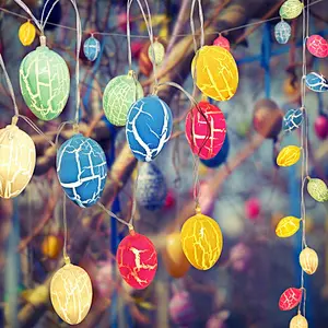 10 LED Lights 4.9 ft Easter Egg Lights