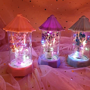 Portable artificial flower night light