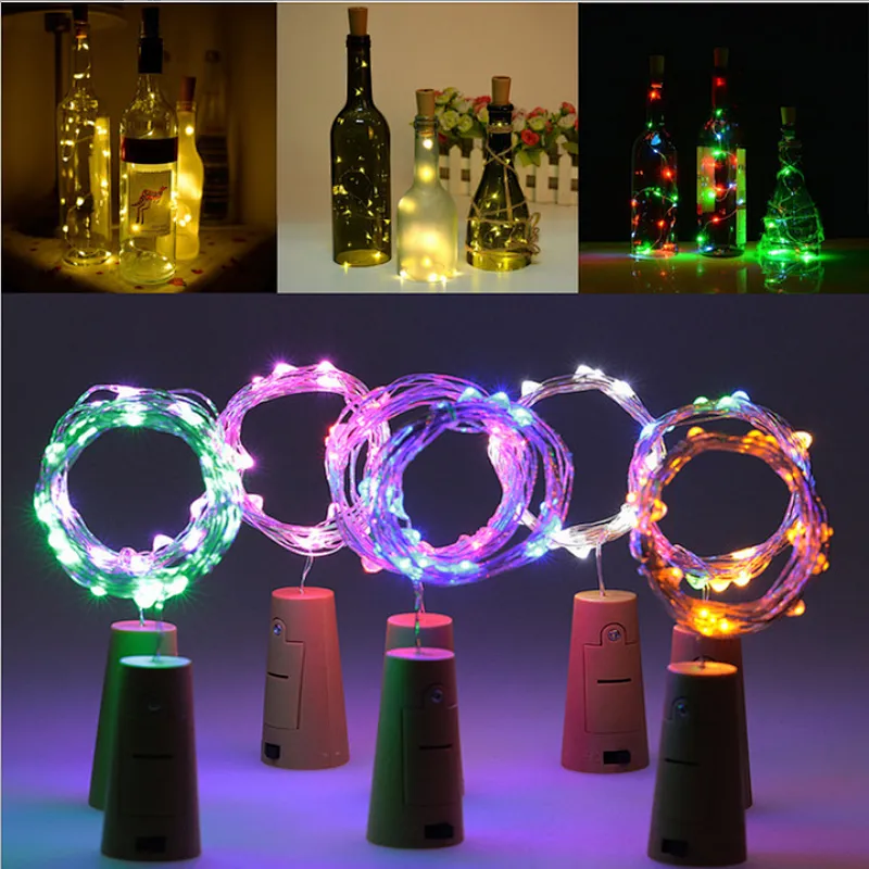 Solar Bottle Cork-Saped String Starry Light 10 LEDs Night Light Fairy Christmas Shining Decoration Party Lights