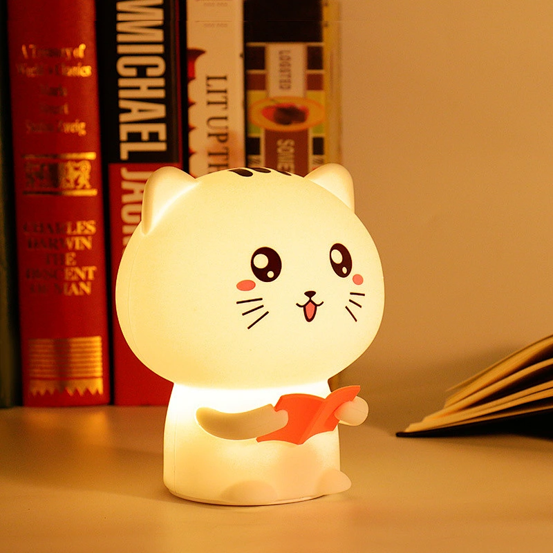 7 Color Night Light LED Patted Silicone Lovely Animal Small Night Light