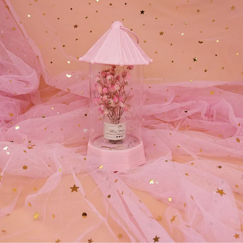Portable artificial flower night light