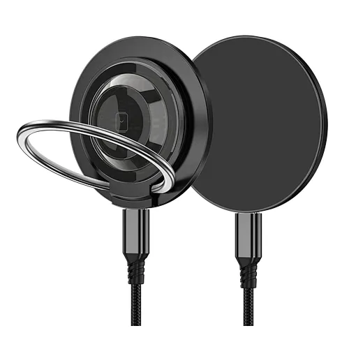 Apple watch 및 iPhone 17~12 용 3-in-1 15W 마그네틱 무선 충전기 +2.5W 시계 충전기 링 전화 홀더