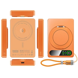 3-in-1 Intelligent TFT Display Ultra Slim Magnetic Wireless Power bank 10000mAh