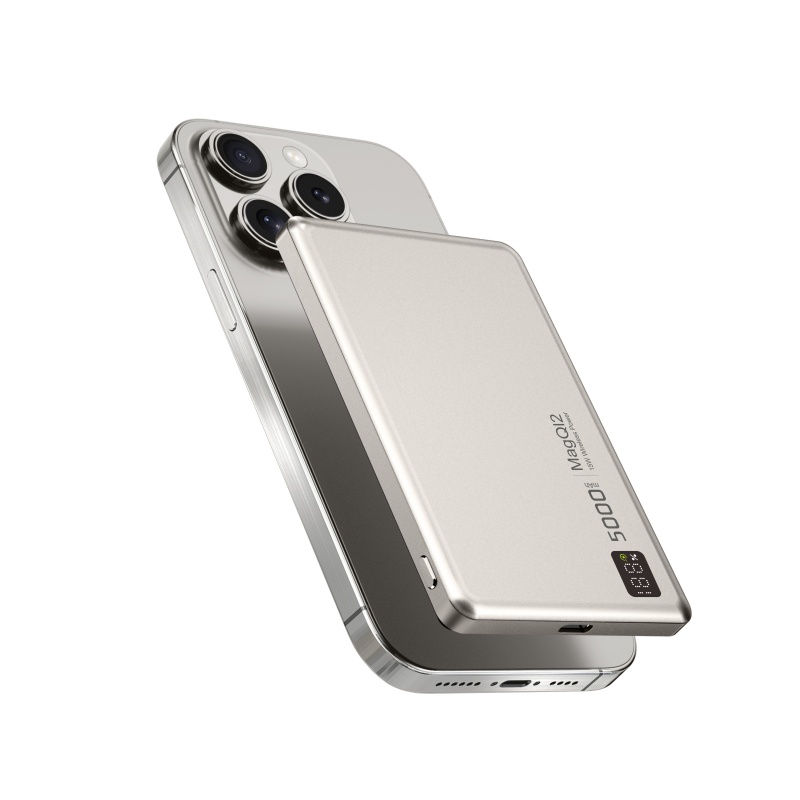 3-in-1 Ultra Slim Magnetic Wireless Power bank 5000mAh