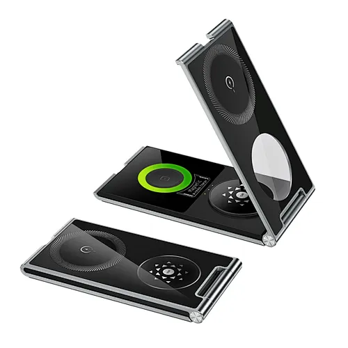 33W 4-in-1 Foldable Magnetic Wireless charger for iPhone17~12‚Apple Watch‚ and Airpods