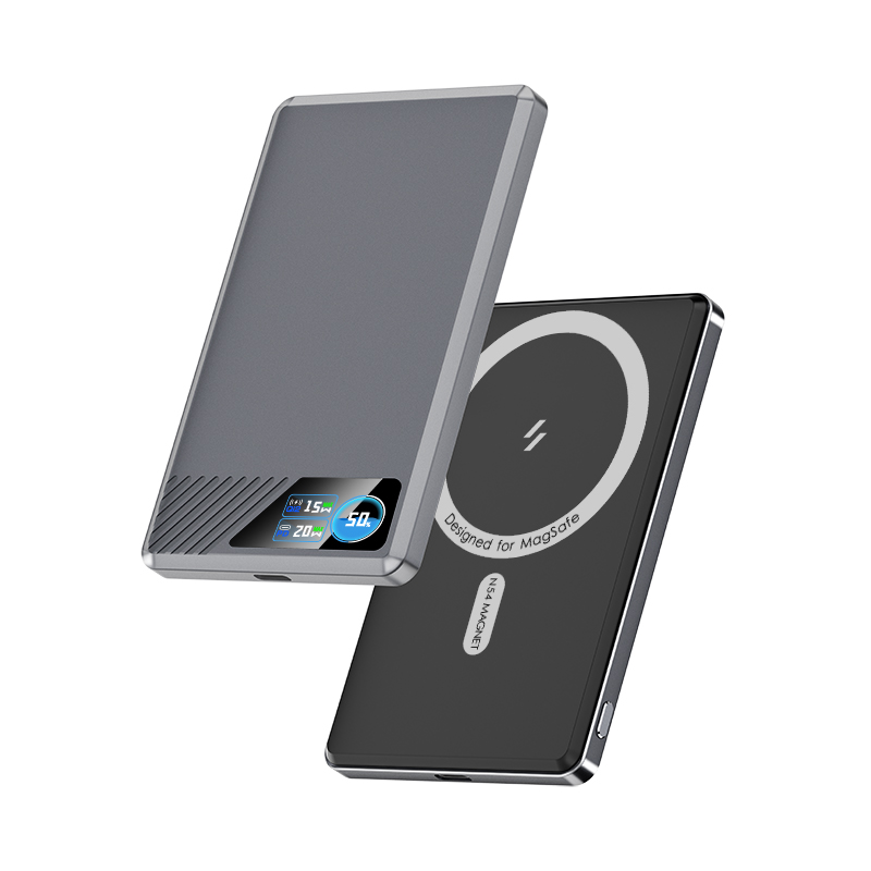TFT display Ultra Slim Intelligent Magnetic Wireless Power bank 5000mAh
