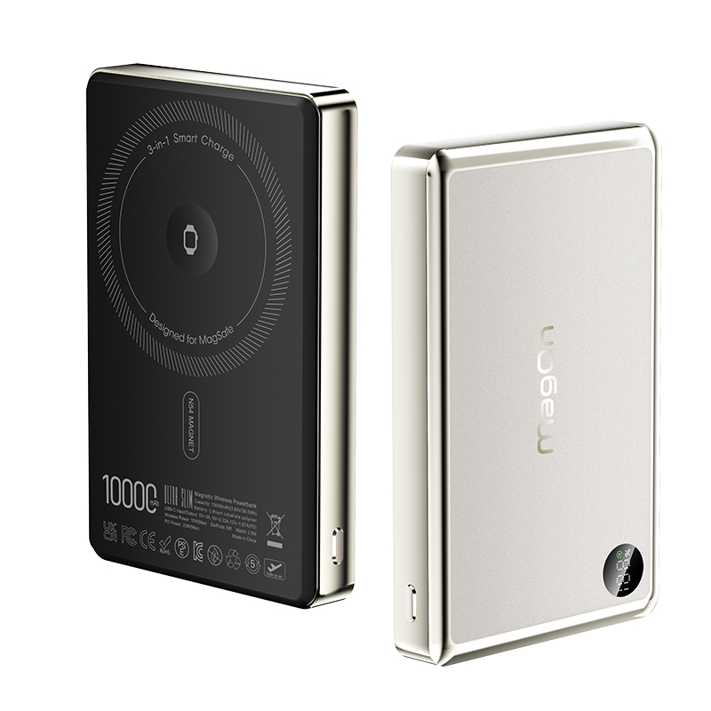 3-in-1 Ultra Slim Intelligent Magnetic Wireless Power bank 10000mAh