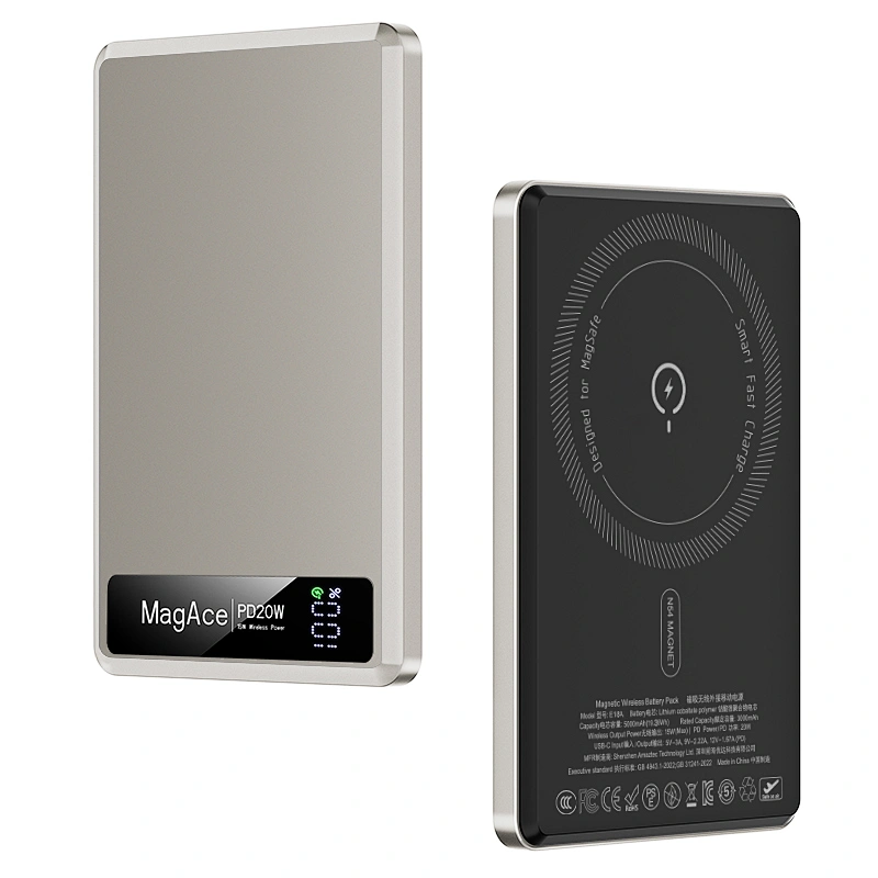 울트라 슬림 자기 무선 배터리팩 5000mAh