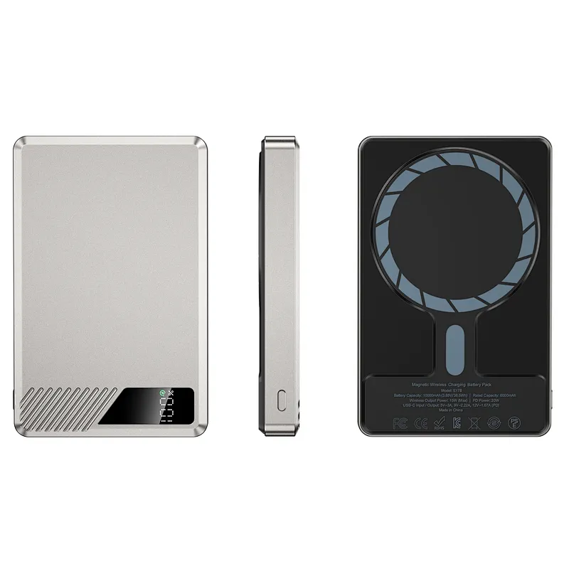 Ultra Slim Intelligent Magnetic Wireless Power bank 10000mAh