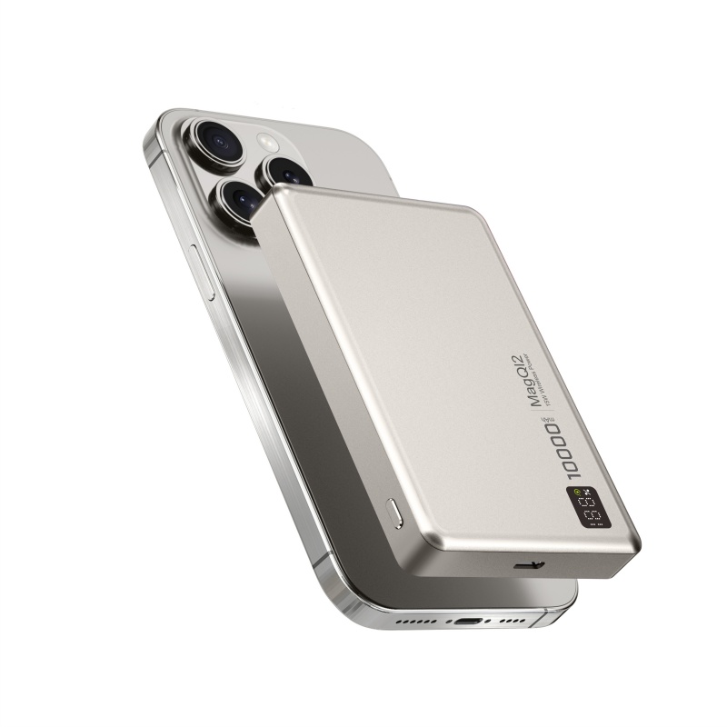 Ultra Slim Intelligent Magnetic Wireless Power bank 10000mAh