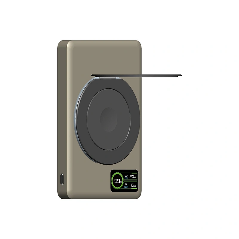 Multifunctional Intelligent Magnetic Wireless Power bank  with Finger Ring‚ 10000mAh+PD20W+MagSafe 15W+iWatch 5W