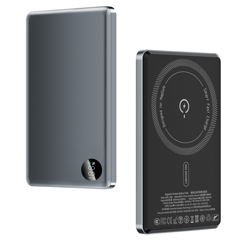 Ultra Slim Magnetic Wireless Power bank 5000mAh