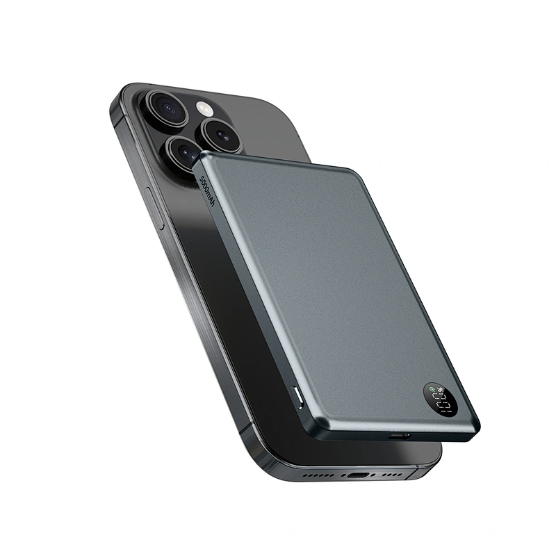 Ultra Slim Magnetic Wireless Power bank 5000mAh