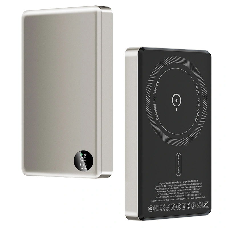 Ultra Slim Intelligent Magnetic Wireless Power bank 10000mAh