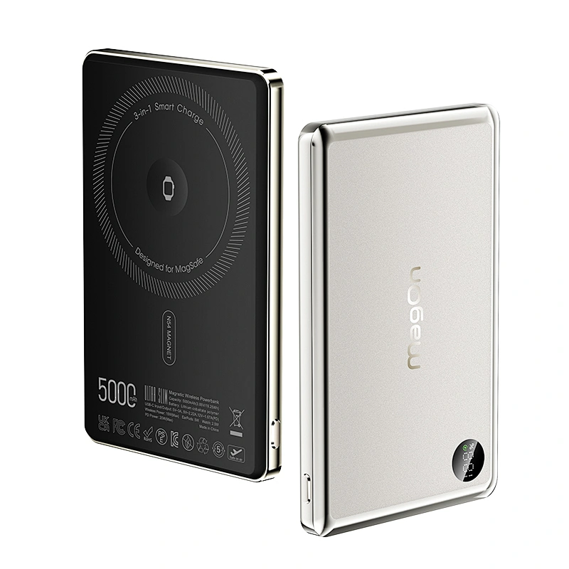 3-in-1 Ultra Slim Magnetic Wireless Power bank 5000mAh