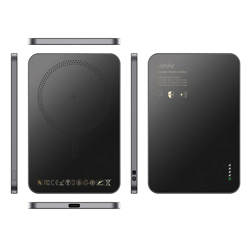 Ultra Slim Intelligent Magnetic Wireless Power Bank 3000mAh for iPhone MagSafe /AirPods