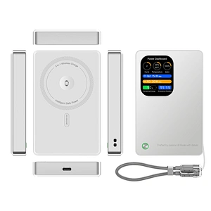 3-in-1 지능형 TFT 디스플레이 울트라 슬림 자기 무선 파워 뱅크 10000mAh