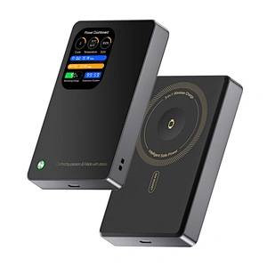 3-in-1 지능형 TFT 디스플레이 울트라 슬림 자기 무선 파워 뱅크 10000mAh