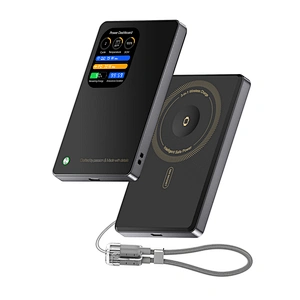 3-in-1 Intelligent TFT Display Ultra Slim Magnetic Wireless Power Bank 5000mAh