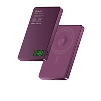 3-in-1 Intelligent TFT Display Ultra Slim Magnetic Wireless Power Bank 5000mAh for iPhone / AirPods / iWatch