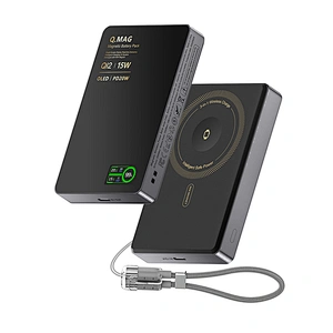 3-in-1 Intelligent TFT  디스플레이 울트라 슬림 자기 무선 배터리 팩 10000mAh