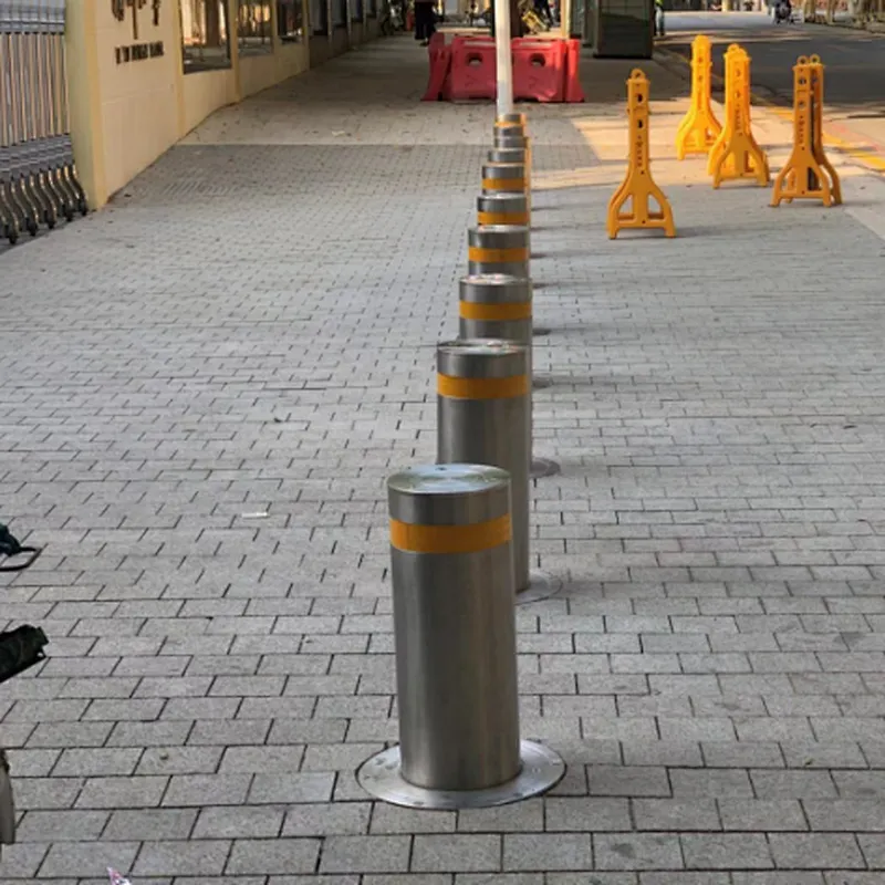 Stainless Steel Retractable Bollard Automatic Front Gate