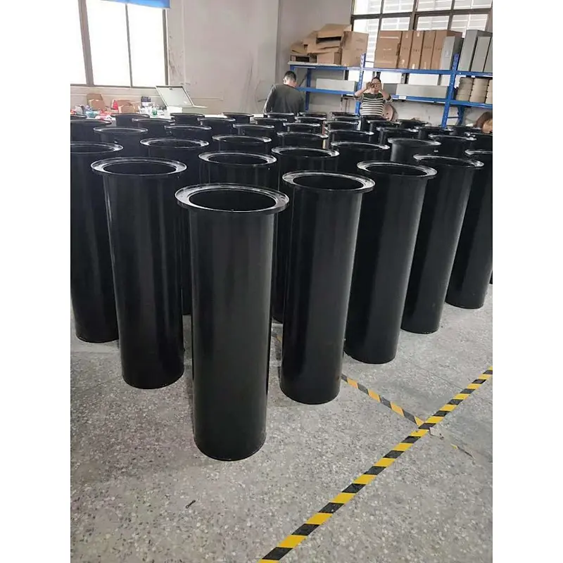 Automatic retractable hydraulic stainless steel security bollard with LED light 219mm cylinder for vehicle access control
