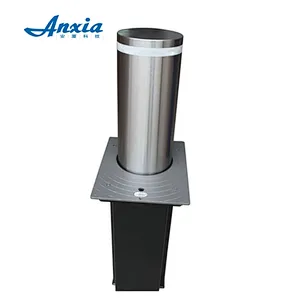 Low price LED street public parking lock hydraulic auto retractable bollard for sale