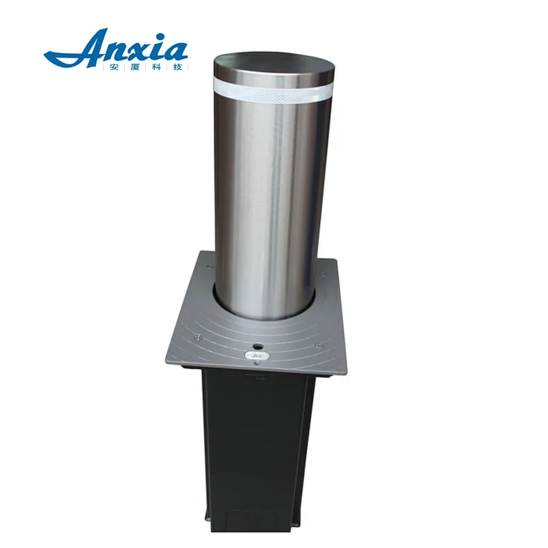 Low price LED street public parking lock hydraulic auto retractable bollard for sale