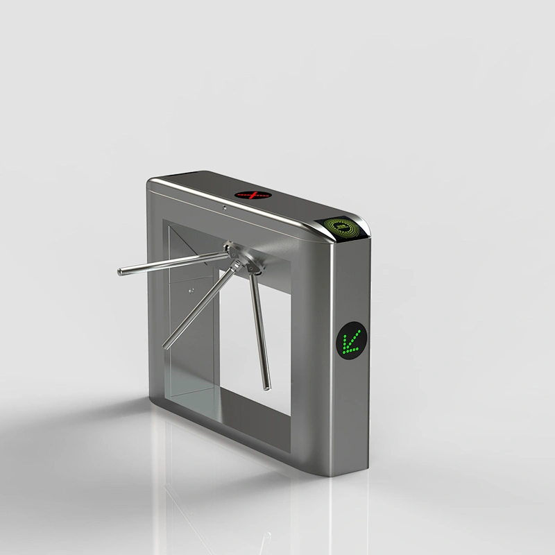 Automatic Pedestrian Waist High 304 Stainless Steel Tripod Swing Turnstile with RFID Card Tripod Turnstile Gate