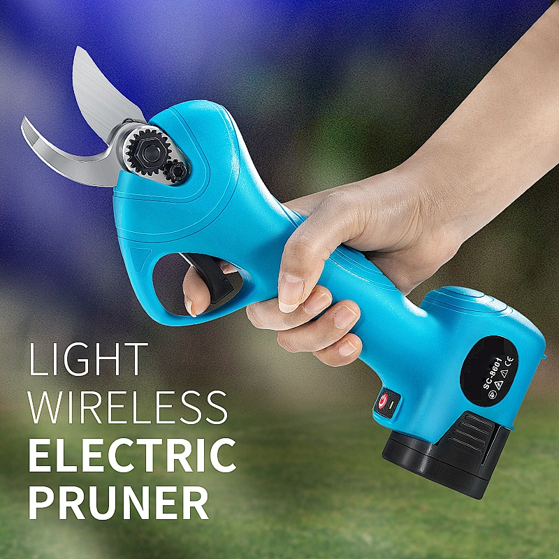 25mm Diameter Branches16.8V Li-ion Battery Cordless Electric Pruning Shear Scissors Cutting Machine