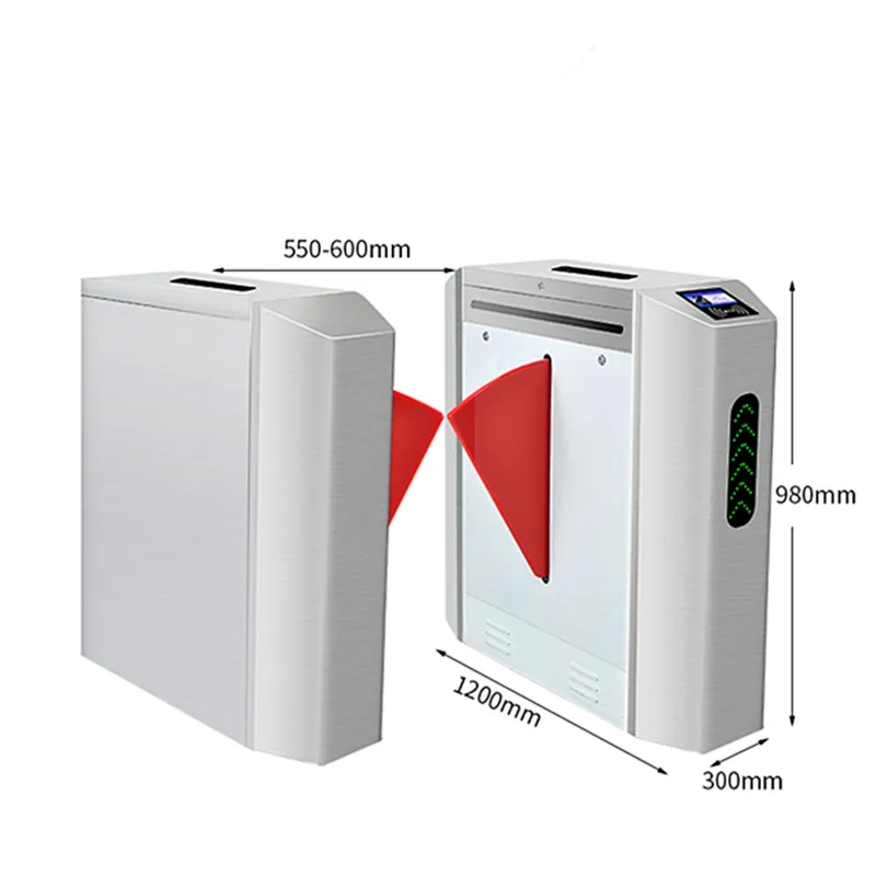 PVC Flap Gate Baffle Gate Turnstile Flap Turnstile Swing Barrier Gate