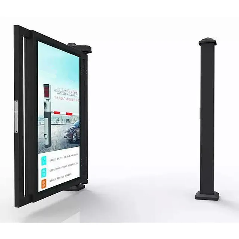 Intelligent Access Control Pedestrian Advertising High Security Door for Residential Entrance