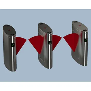 Luxury Speed lane barrier flap door optical rapid lane turnstile with visible LED high sliding glass