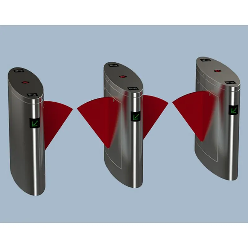 Luxury Speed lane barrier flap door optical rapid lane turnstile with visible LED high sliding glass