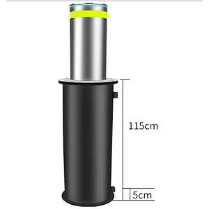 Electric Control System Semi-automatic Bollard Anti-collision Stainless Steel Road Bollard