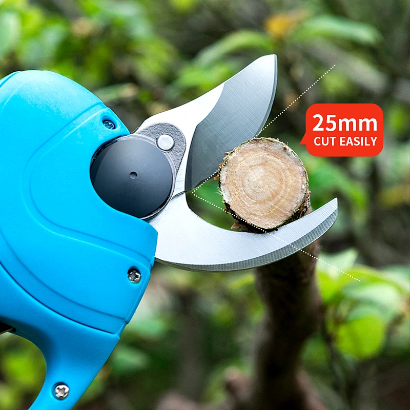 25mm Diameter Branches16.8V Li-ion Battery Cordless Electric Pruning Shear Scissors Cutting Machine