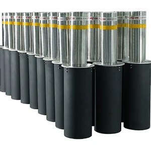 Waterproof outdoor automatic bollard with hydraulic control system